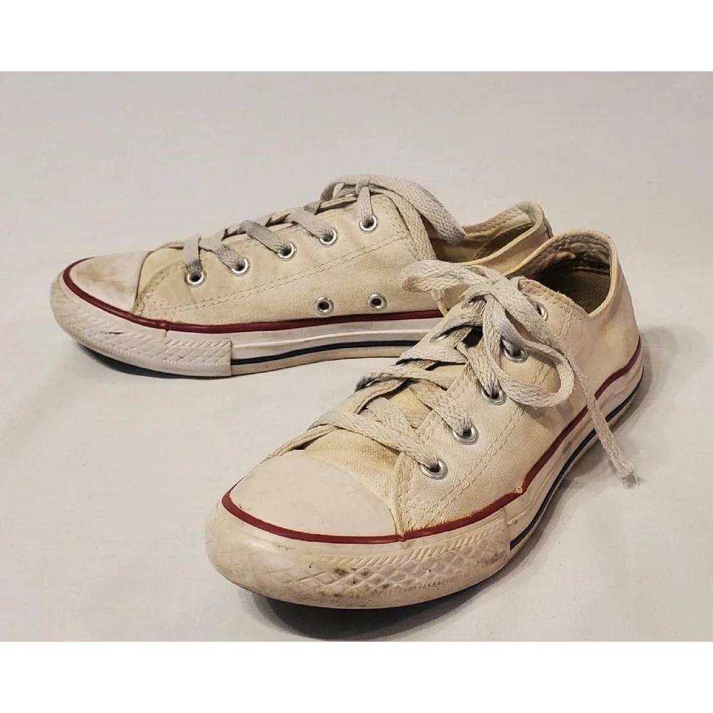 Converse Chuck Taylor All Star White Canvas Youth Size 3 Retro 2015